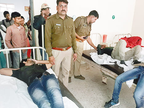 Three bike riders injured by vehicle collision