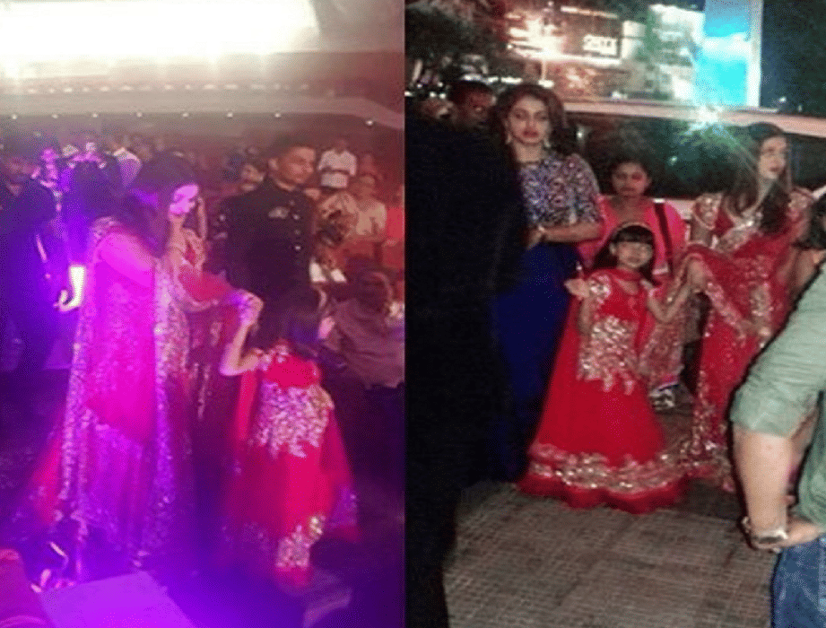 aishwarya rai attends cousin wedding with aaradhya bachchan and vrinda rai