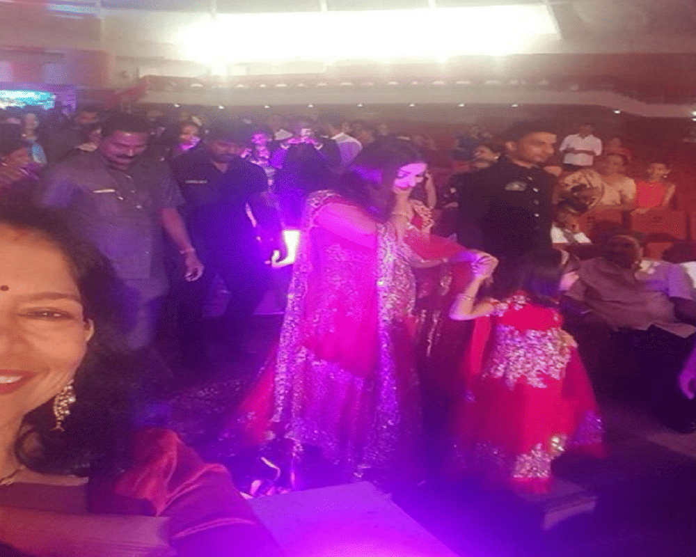 aishwarya rai attends cousin wedding with aaradhya bachchan and vrinda rai