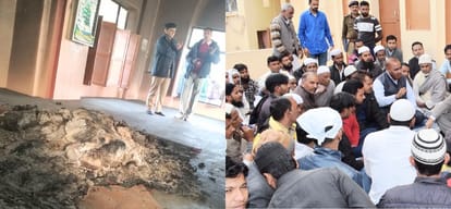 tension risesed from burning holy book in religious place paonta