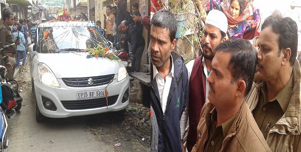 groom car by Three year old girl crushed to death 