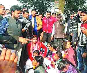 Students stage protest