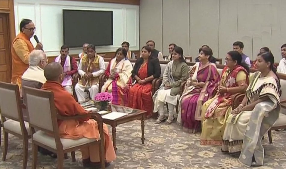 uttar pradesh Newly elected mayors met PM Narendra Modi in Delhi
