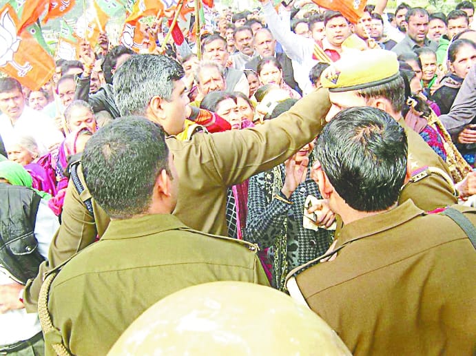 Bharatiya Janata Party's demonstrations for re-calculation