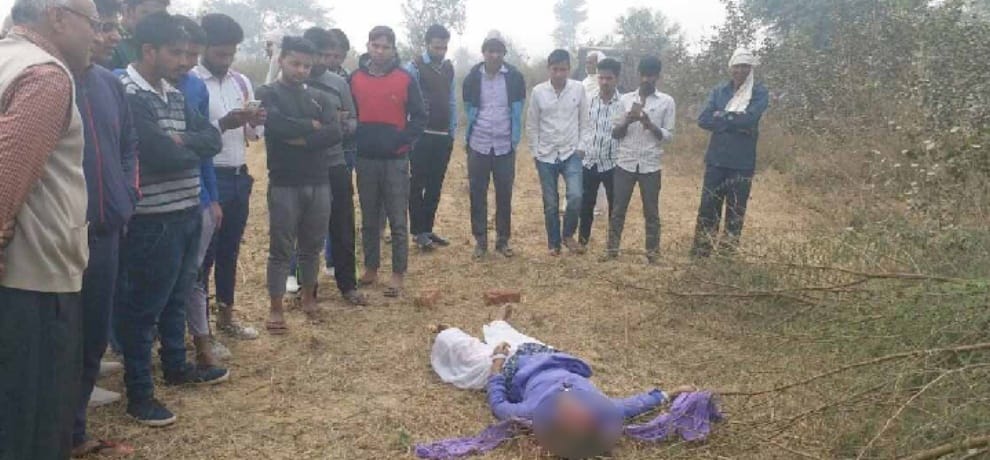 after raping a woman she was killed and her face was crushed by bricks