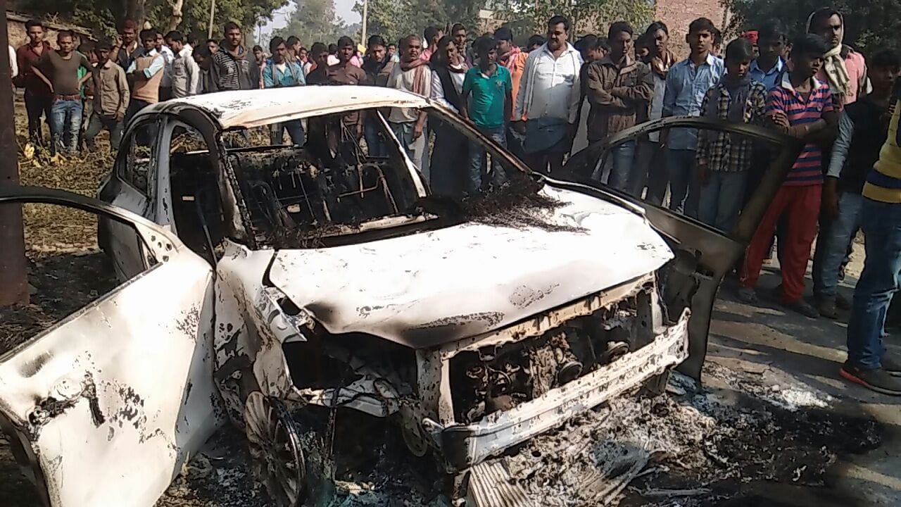 Uncontrolled car crushes three people in mau
