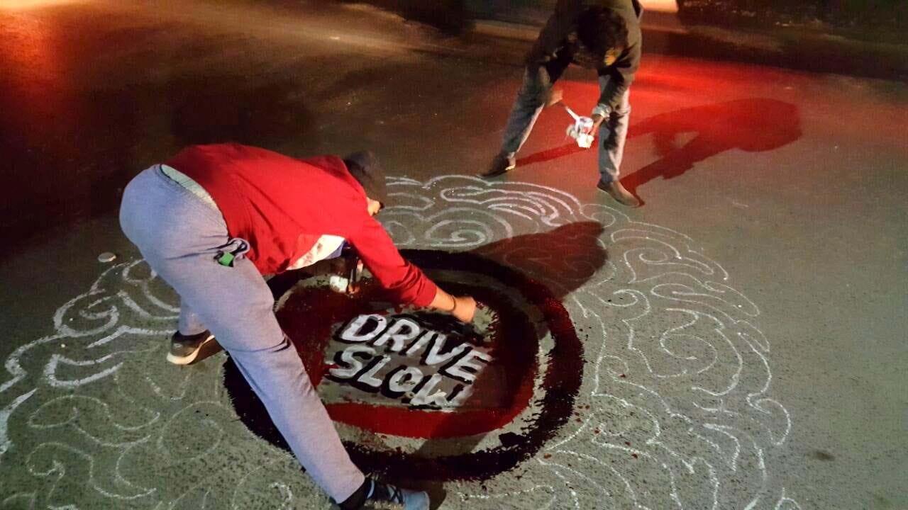 BHU students initiative to protect road holes