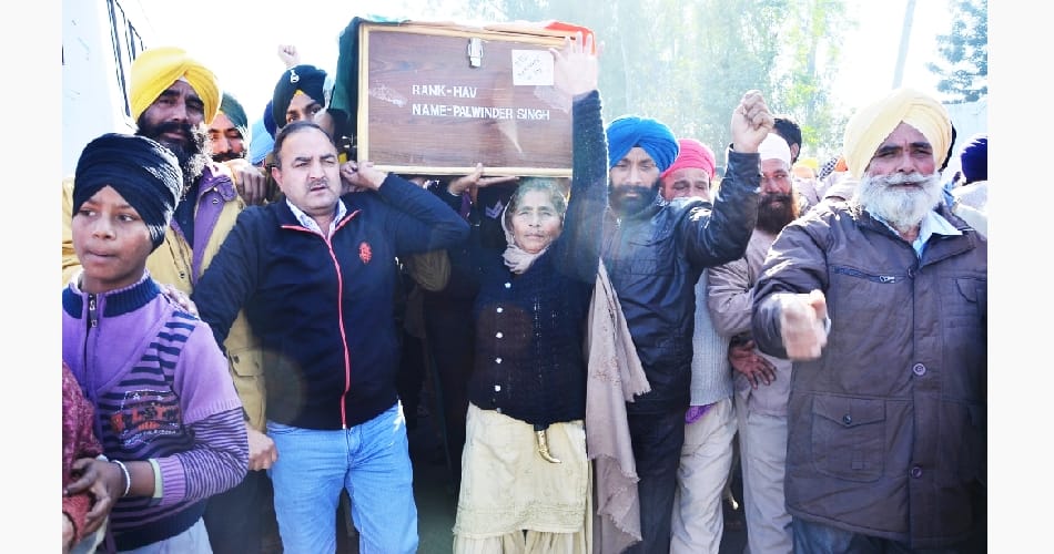 Soldier cremated in native village in Punjab