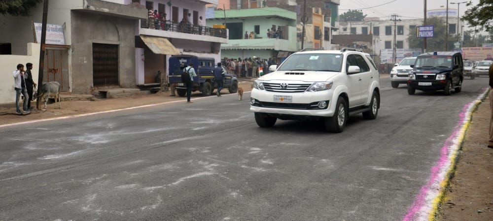 stray dogs and cow in agra create disturbance in president secuirty