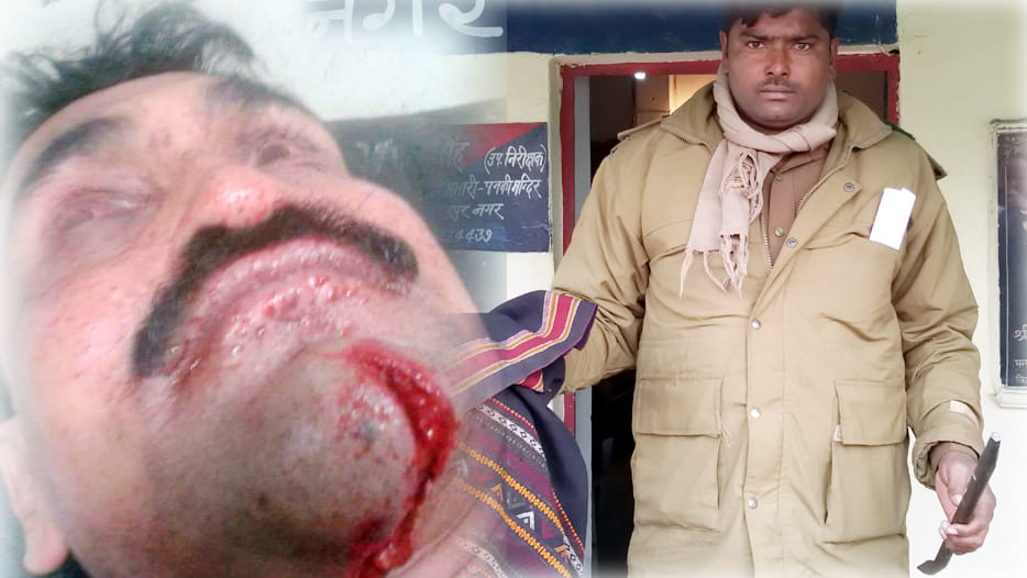 criminal attacked on police in kanpur