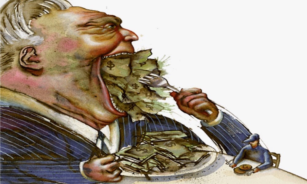 greedy people always to face defeat in the end