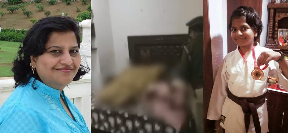 double murder in grenos gaur city due to kitty party  murder case came in to light
