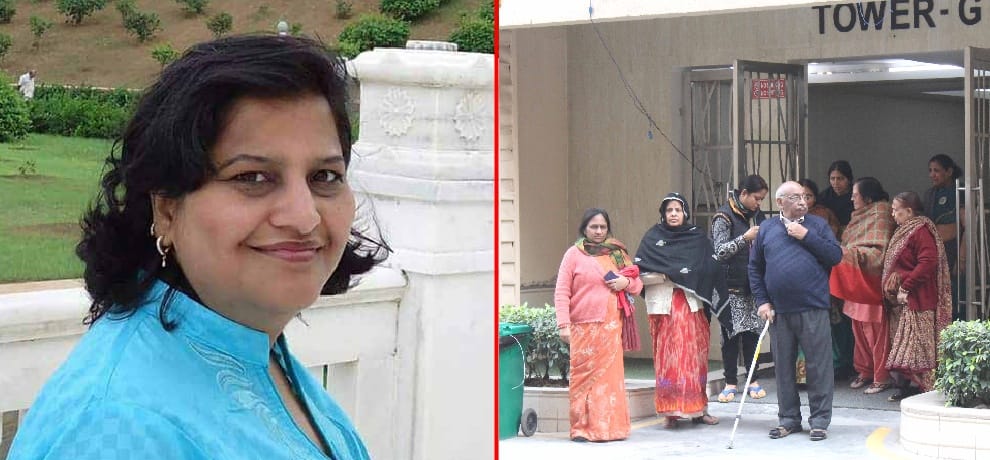 cctv footage telling the whole story of double murder case of gaur city 2 in greater noida 