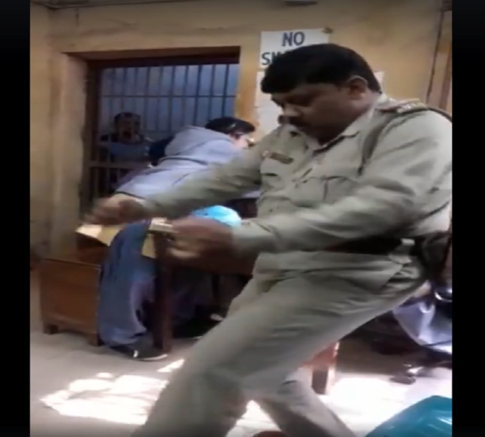 The Police officer dancing in front of lady police Video Being viral 