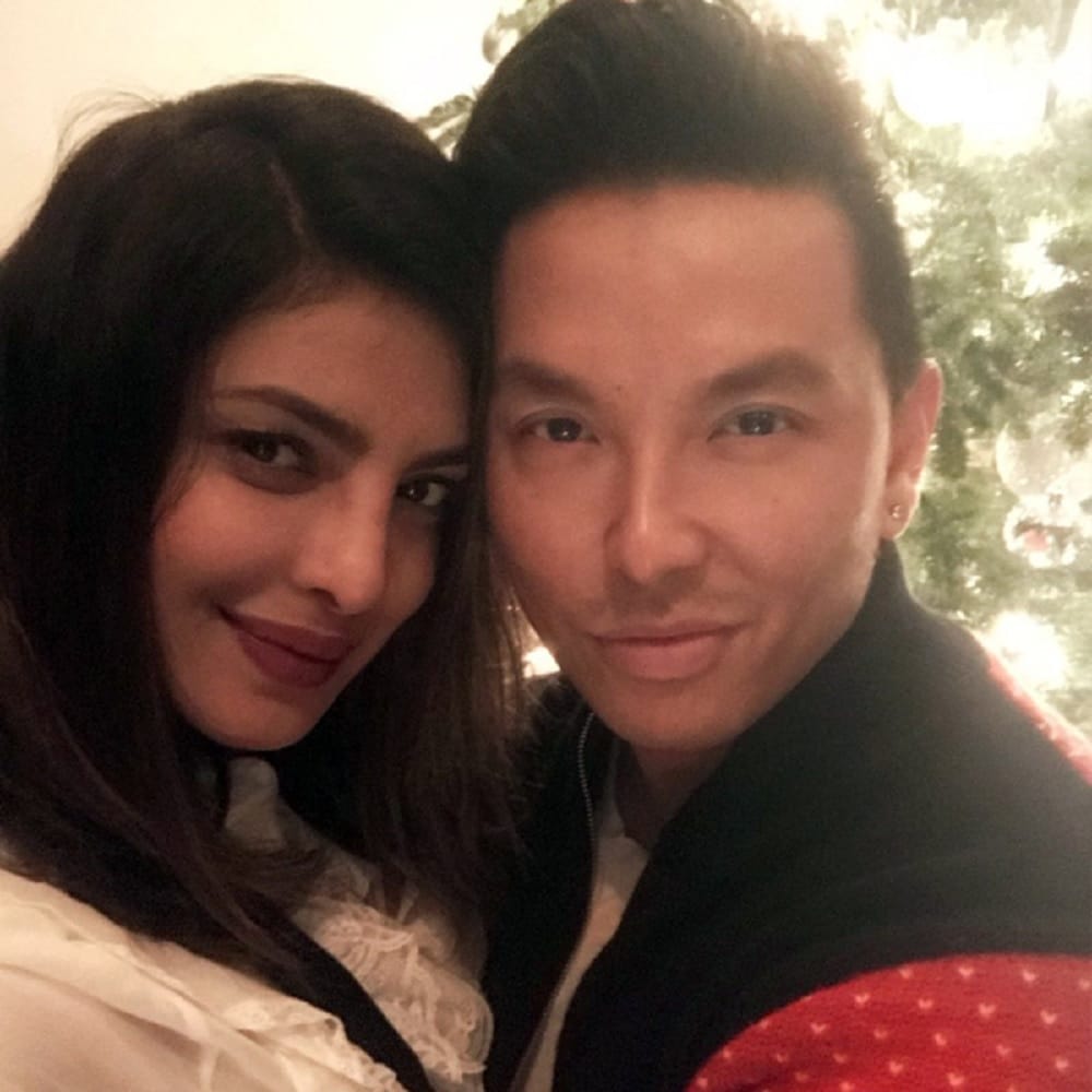 Priyanka Chopra celebrated pre - Christmas with American fashion designer Prabal Gurung