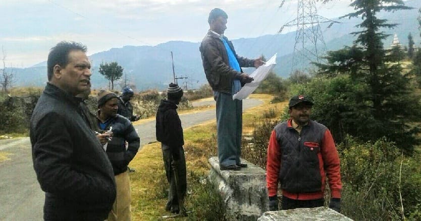 Inspecting proposed bypass by officials