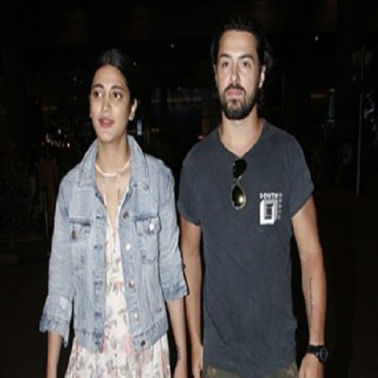 kamal haasan meets with shruti haasan boyfriend Michael Corsale