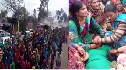 agitation of the Anganwadi workers is rising with every day in UP.