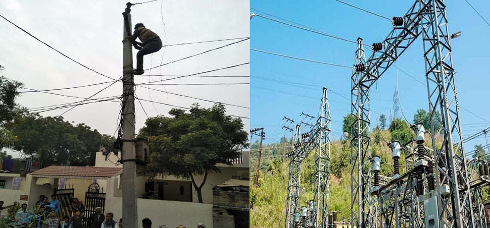 when eleven thousand voltage current run in ht line electronic device blast like crackers