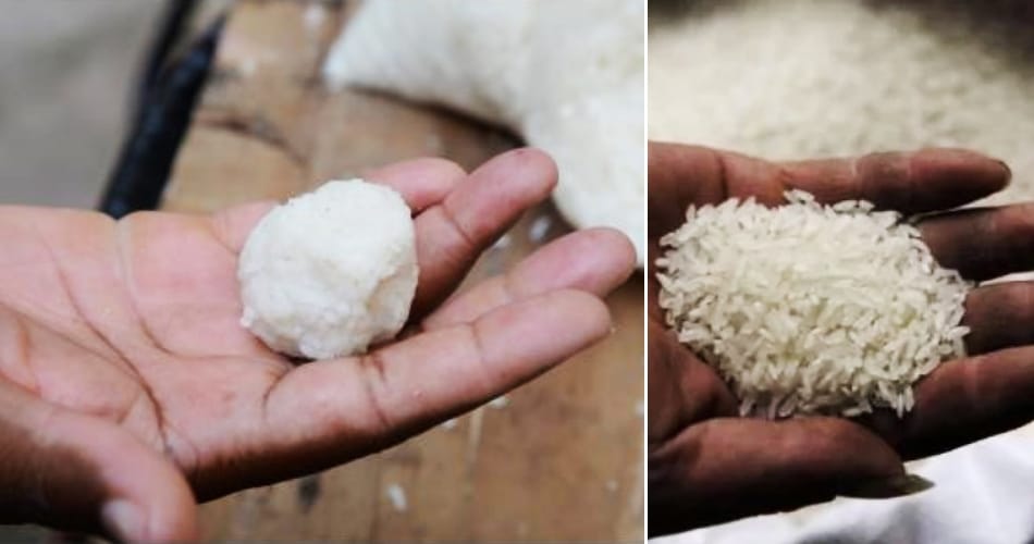 TESTS HAVE SHOWN 'FAKE RICE' IS NOT PLASTIC