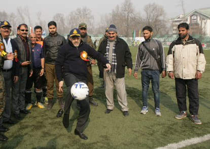 Inter-district Football Cup 2017 start in Srinagar jammu kashmir