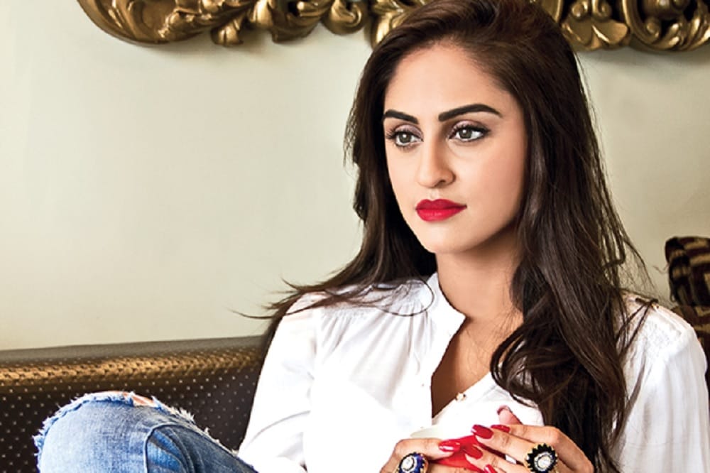 krystal d souza beautiful look in latest red dress