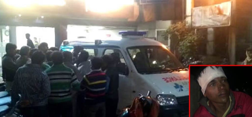 man was killed by hitting by bricks