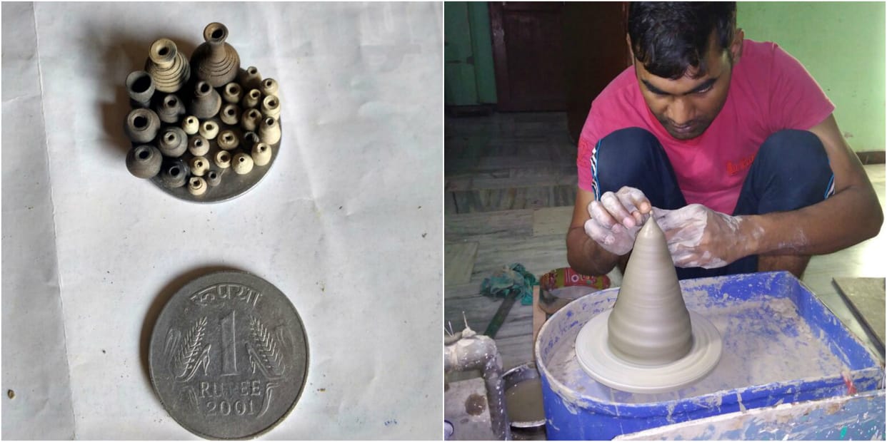 black pottery art special artist shows performence