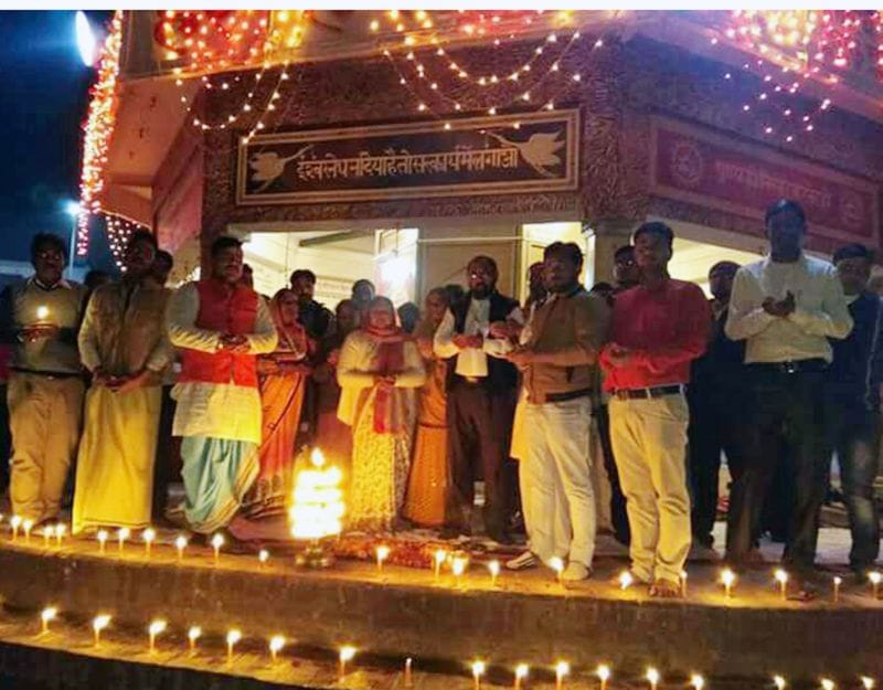सोरों: मेला मार्गशीर्ष में लाइटों से जगमगाई तीर्थ नगरी
