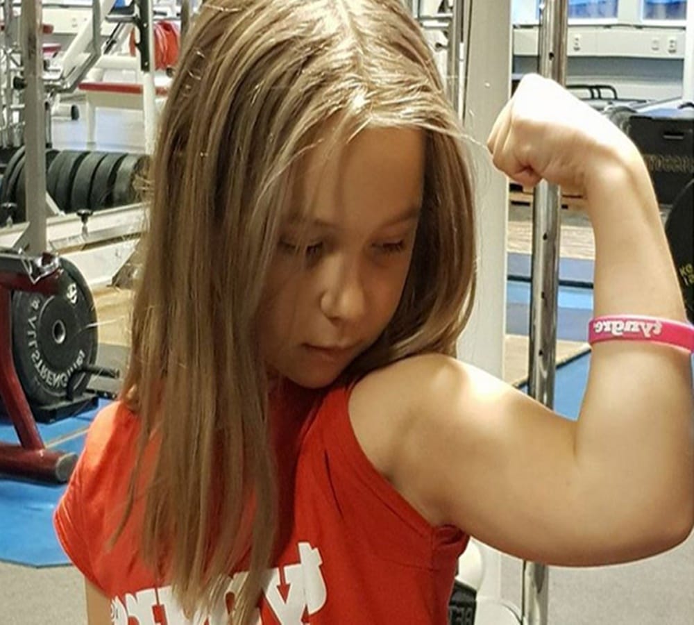 swedish ten year old girl weight lifts sixty five kilogram