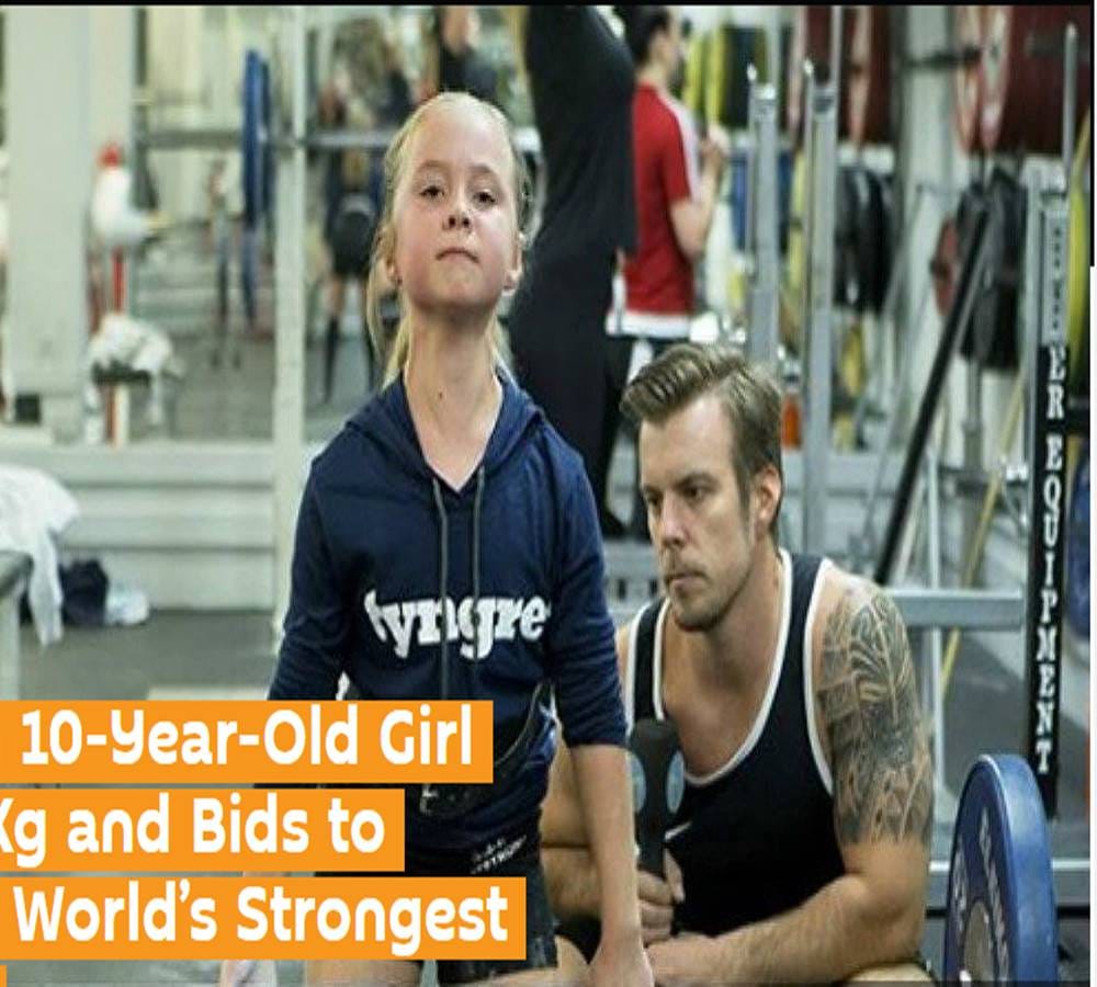 swedish ten year old girl weight lifts sixty five kilogram