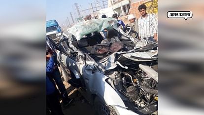 Road Accident at runkta highway in agra