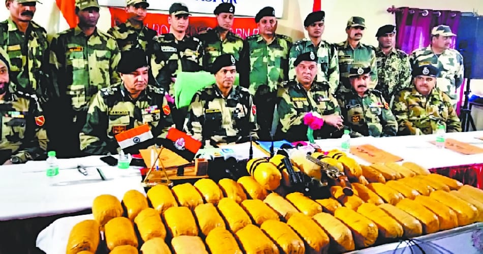 drugs smuggling on indo pak border