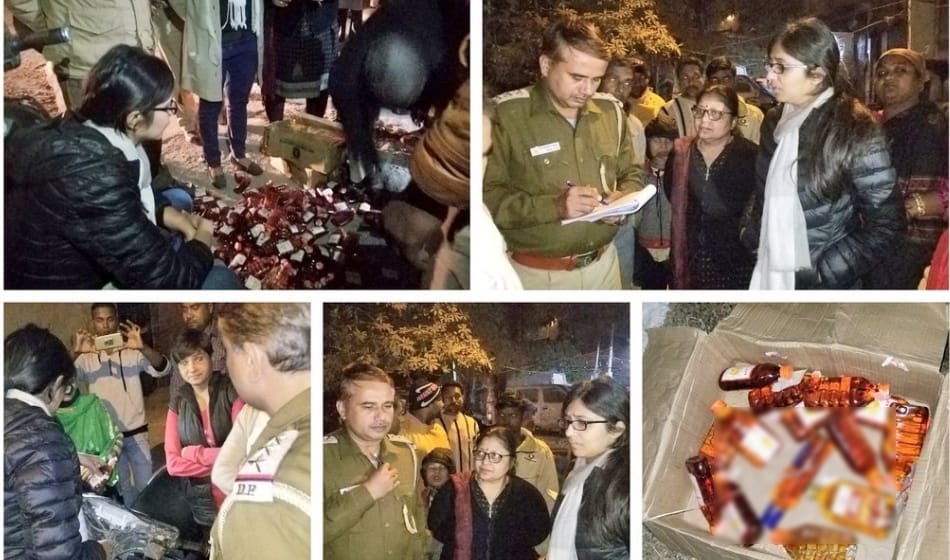 liquor mafia beats woman with rod then allegedly torn her cloth and parade naked after informing dcw