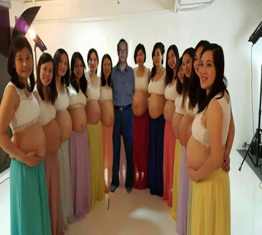 Viral truth of thirteen wife being pregnant together with single husband