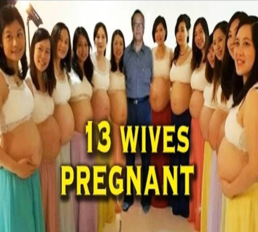 Viral truth of thirteen wife being pregnant together with single husband