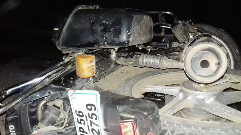 bike collided with truck, one dead
