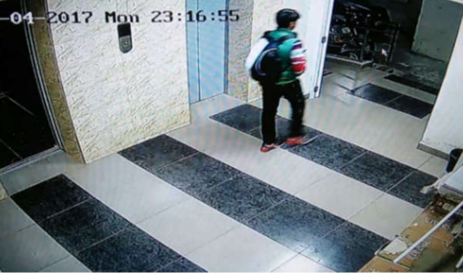 minor accused in gaur city double murder case shakes hand with guard on murder night 