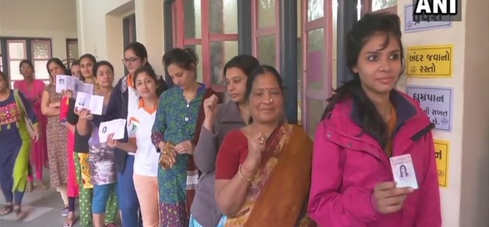 Gujarat Election 2017:  68 percent voter turnout recorded in the first phase voting