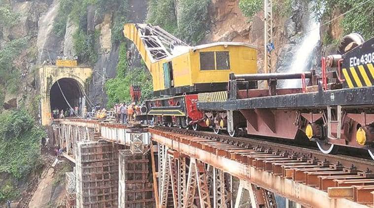 Indian railway completed mountain bridge work only 58 days