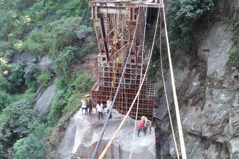 Indian railway completed mountain bridge work only 58 days