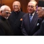 रामपुर नवाब नवेद मियां के बेटे की शादी में पहुंचे पूर्व उप राष्ट्रपति हामिद अंसारी, पाकिस्तान के पूर्व विदेश मंत्री खुर्शीद मसूद कसूरी व अन्य मेहमान।