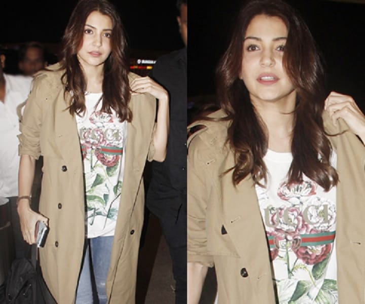 Anushka Sharma airport look cost 2.5 lakh rupees before going to Italy