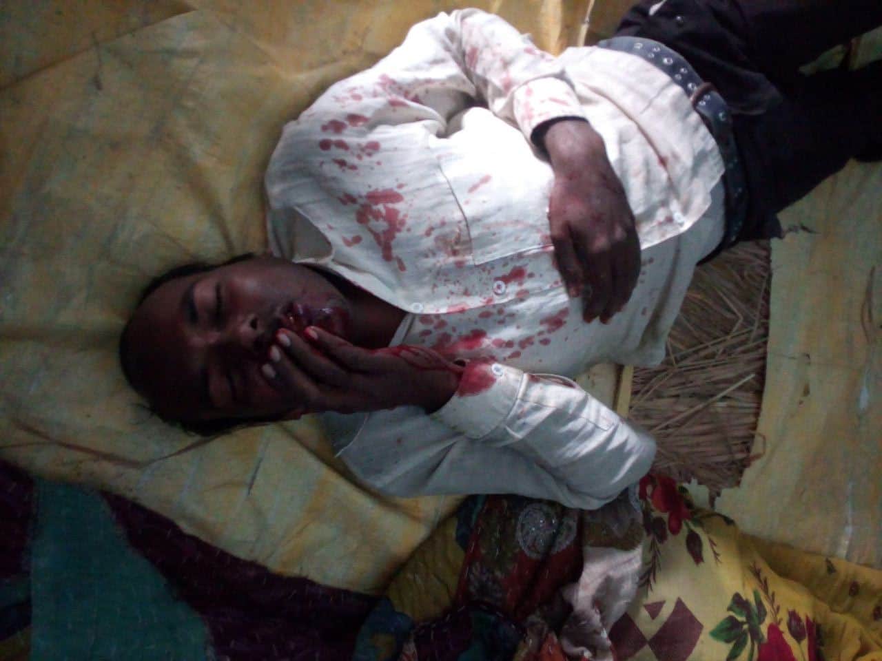 Elephant enter in village and attack on villager