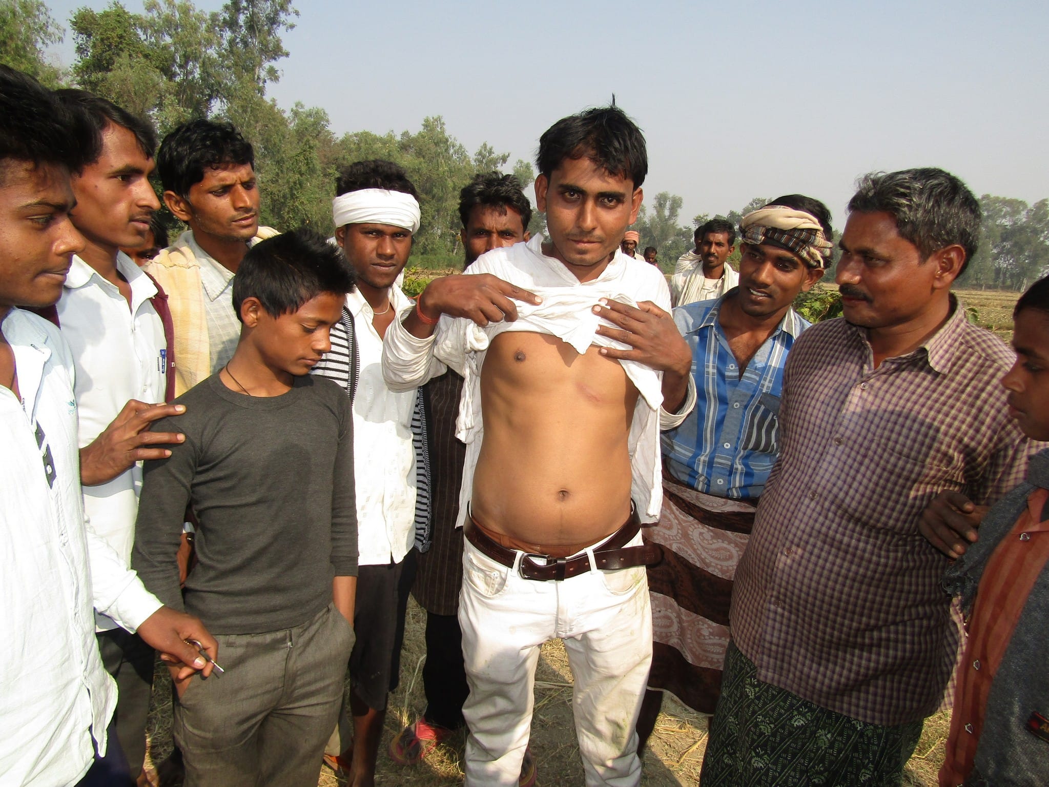 Elephant enter in village and attack on villager