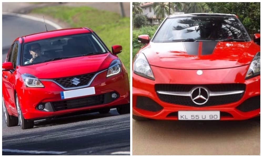 Maruti Baleno Modified To Mercedes A-Class Seized by Kerala RTO