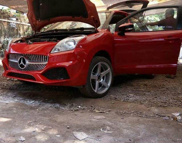 Maruti Baleno Modified To Mercedes A-Class Seized by Kerala RTO