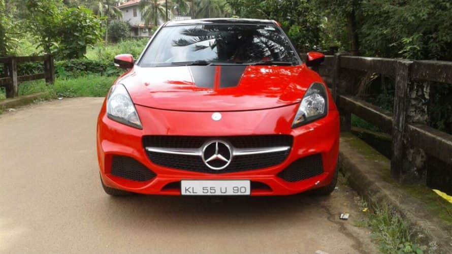Maruti Baleno Modified To Mercedes A-Class Seized by Kerala RTO