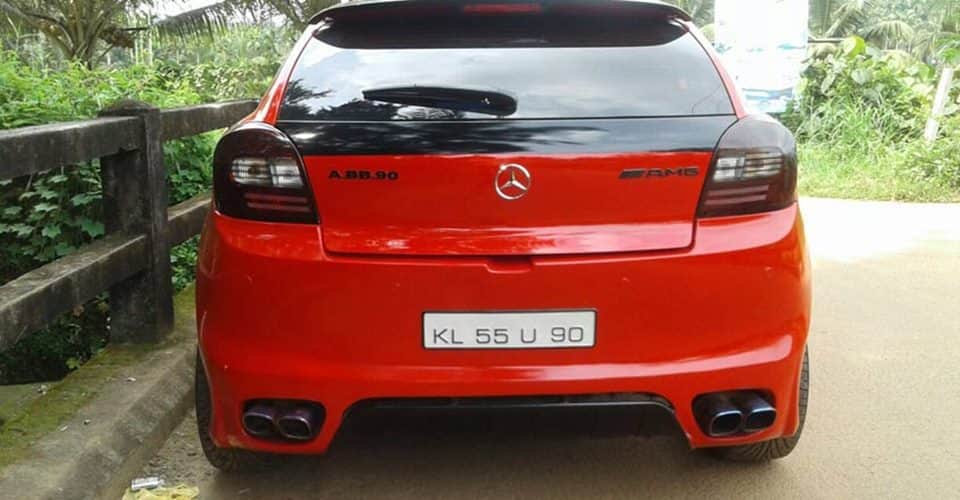 Maruti Baleno Modified To Mercedes A-Class Seized by Kerala RTO
