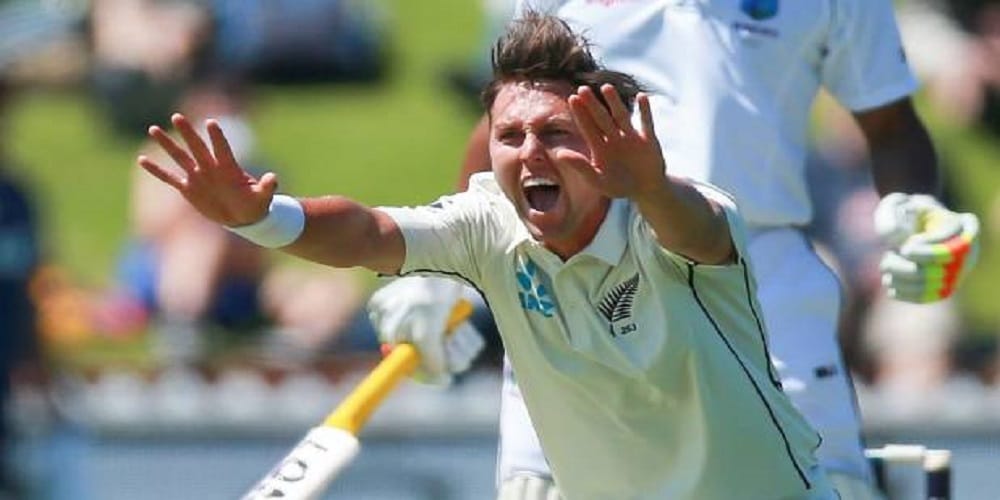 new zealand vs west indies second test second day scorecard